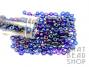 Size 6-0 Seed Beads - Transparent Rainbow Royal Blue